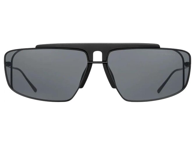 Prada Runway óculos de sol óculos novo Preto Metal  ref.145414