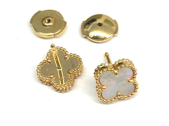 Van Cleef & Arpels Sweet Alhambra earrings Golden Yellow gold  ref.145450