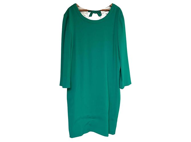 Robe Midi Verte Sandro - Taille 40, Neuf Avec Petits Défauts