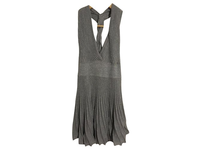 Joseph Neckholder-Top oder Minikleid Silber 