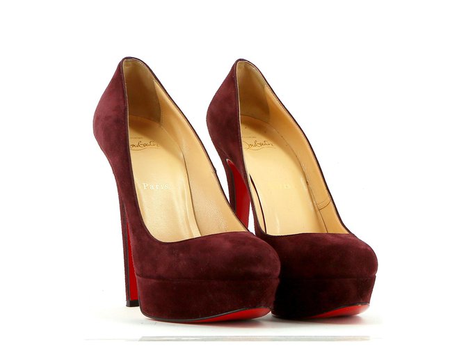 Christian Louboutin Pumps Dark red Leather  ref.145593