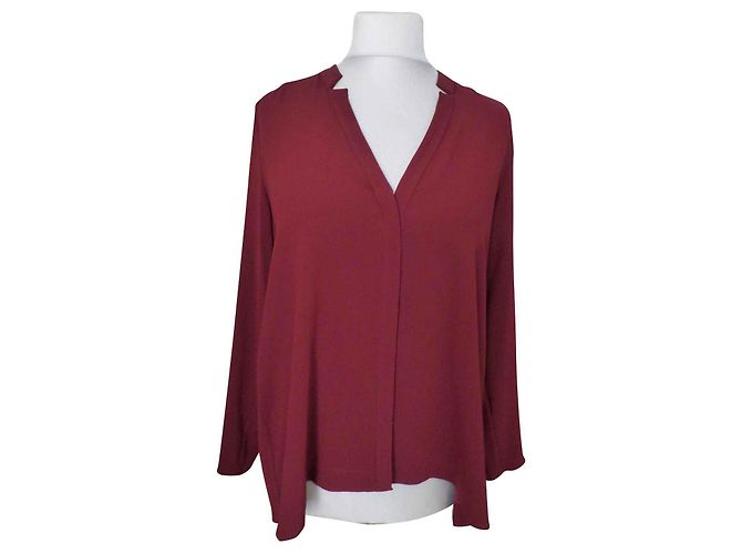 Camicetta asimmetrica bordeaux Gerard Darel Bordò