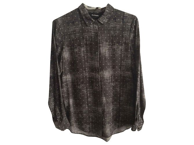 Camisa The Kooples de seda cinza