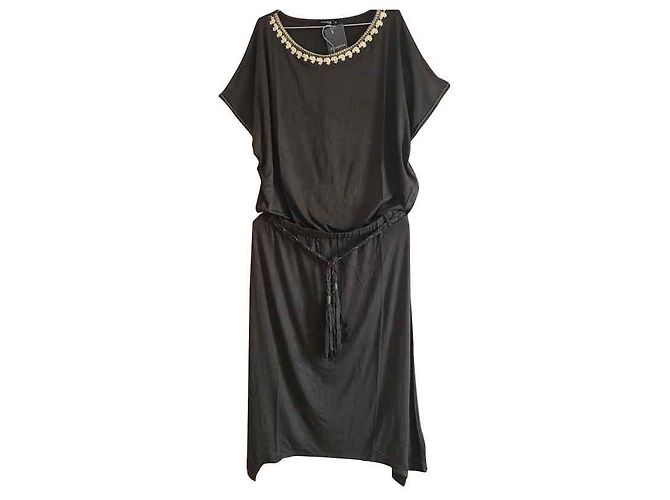 Autre Marque Set Jabador DIAMANTINE Kaki e Oro in Viscosa D'oro Cachi