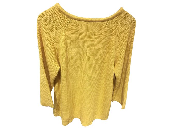 Hermès Knitwear Yellow Silk  ref.145719