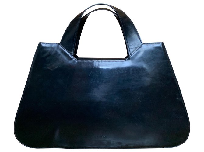 Lancel Handbags Black Patent leather  ref.145733