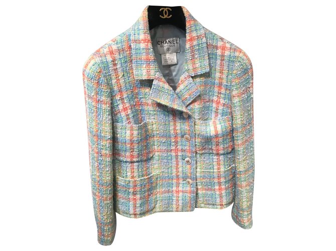 Chanel Rock Anzug Mehrfarben Tweed  ref.145884