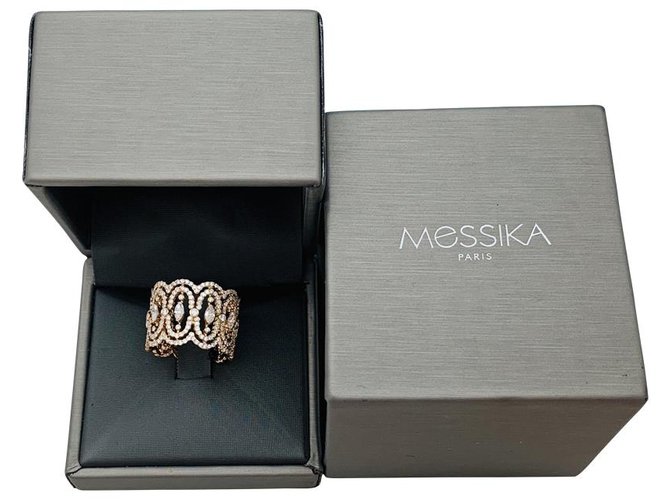 Messika ring "Arabesque" in pink gold, diamants.  ref.145918
