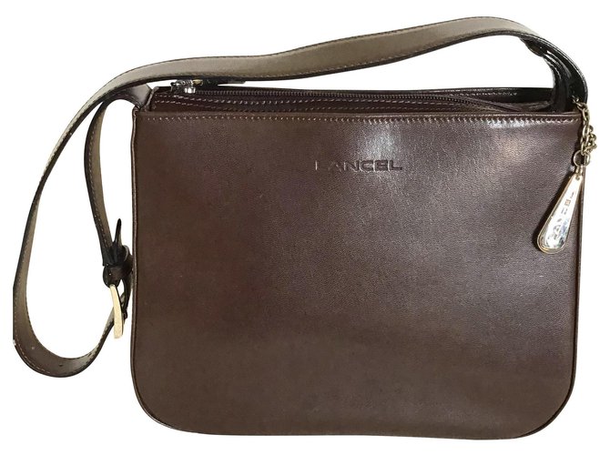 Lancel Handbags Dark brown Leather  ref.145961