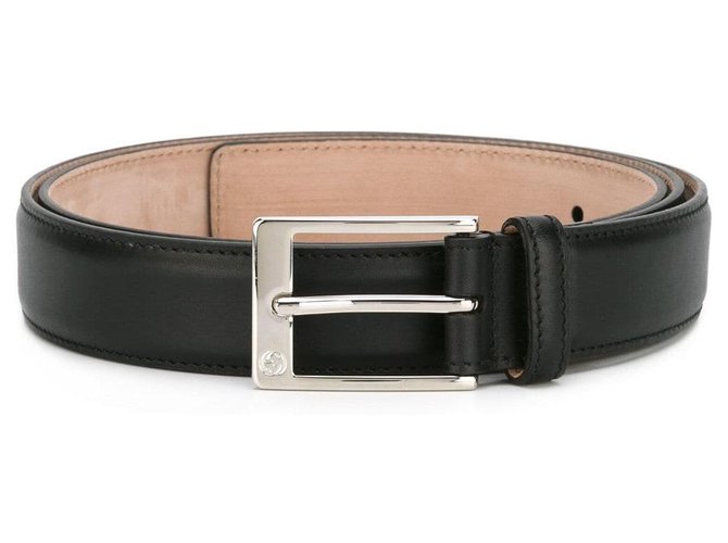 Gucci Black Leather Belt Pony-style calfskin  ref.146048