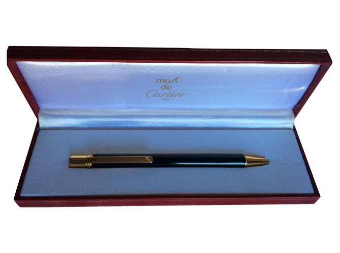 Cartier Must II Ballpoint Pen Black  ref.146154