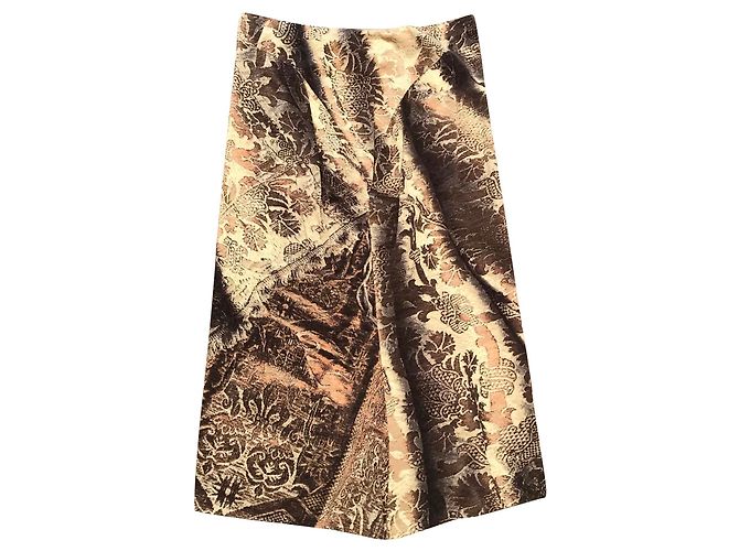 Roberto Cavalli Rock Grau Braun Khaki Wolle