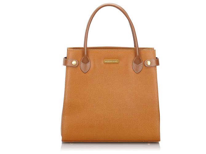 Burberry Brown Leather Tote Bag  ref.146234
