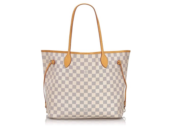 Louis Vuitton Damier Azur Leather Fabric