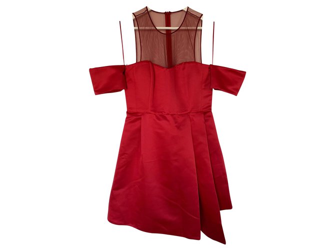 Pinko Robes Polyester Rouge  ref.146320