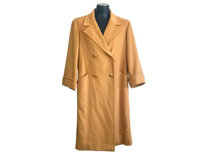 Hermès oversized cashmere coat Caramel  ref.146484