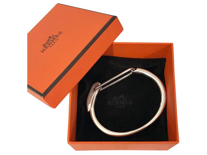 Hermès Silver Click Bracelet  ref.146511