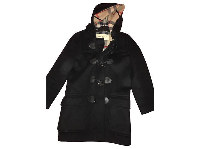 Burberry Brit Black Wool Blend Coat Boy