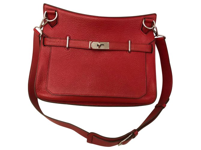 Hermès Jypsiere Red Leather  ref.146585