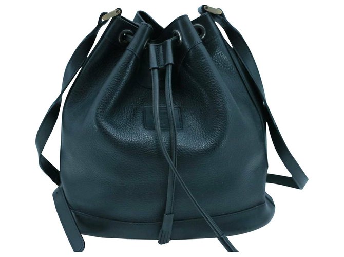Burberry Nova Check Shoulder Bag Black Leather  ref.146600