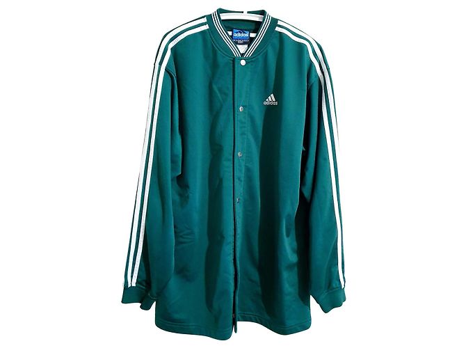 Adidas Jacke Grün und Weiß aus Polyester