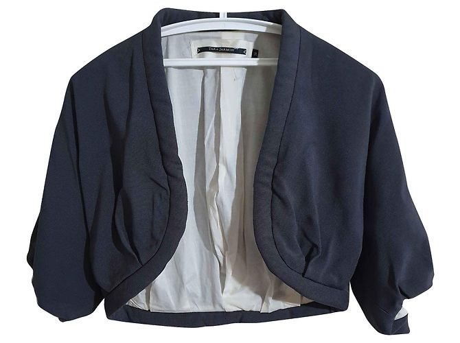 Bolero Tara Jarmon Gris Algodón Rayón