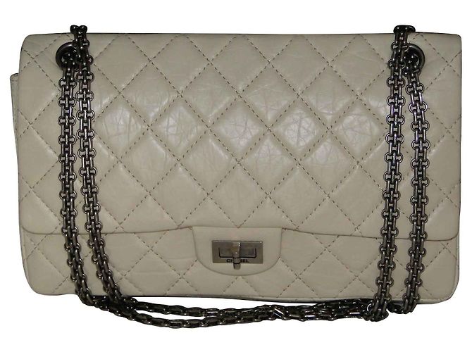 Chanel 2.55 Lammleder Maxi Reissue 226 Creme