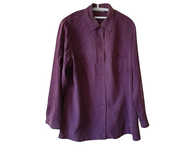 Camisa Elena Miró Roxa de Lyocell Roxo