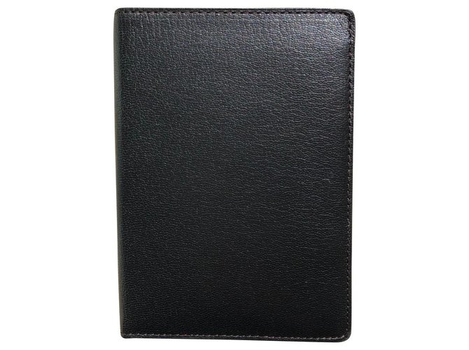 Cartier Passport and card holder Black Leather ref.146796 Joli