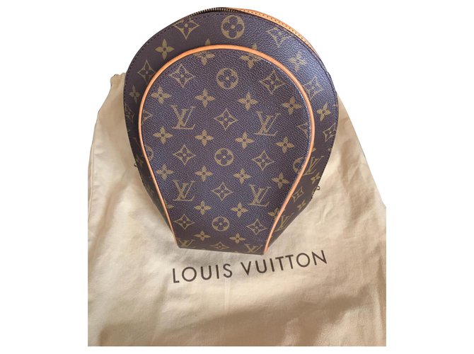 Louis Vuitton Sac à dos Ellipse Toile Marron  ref.146812