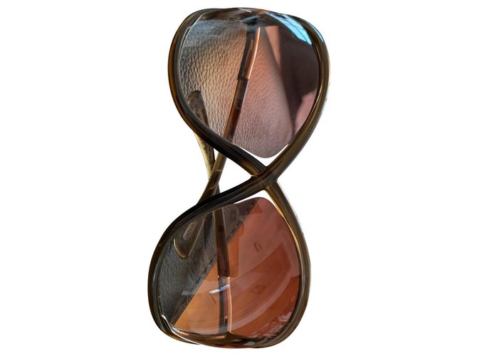 Tom Ford Oculos escuros Castanho claro Caramelo Acetato  ref.146835