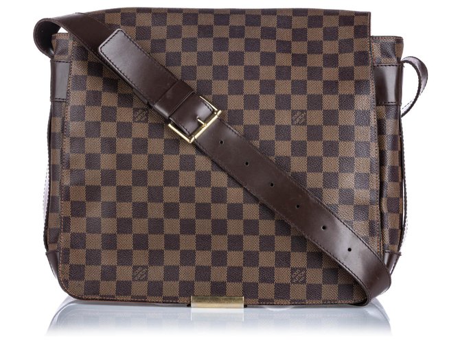 Louis Vuitton Brown Damier Ebene Bastille Messenger Bag Leather