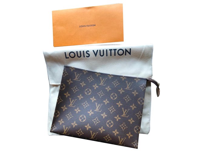 Louis Vuitton Pouch neu Braun  ref.146968