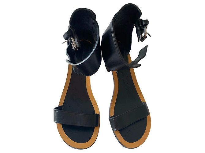 Sandali Isabel Marant Jaerin in pelle nera Nero