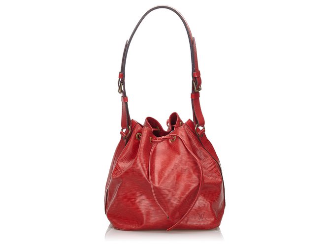 Louis Vuitton Red Epi Petit Noe Roja Cuero  ref.147074