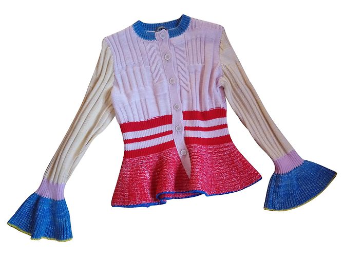 Colete Alexander McQueen Colorido de Lã e Seda M Multicor