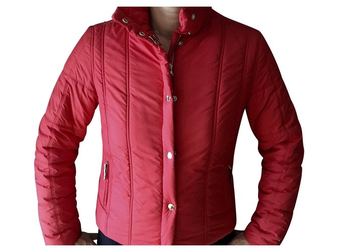 Tommy Hilfiger Jackets Red Polyester  ref.147255