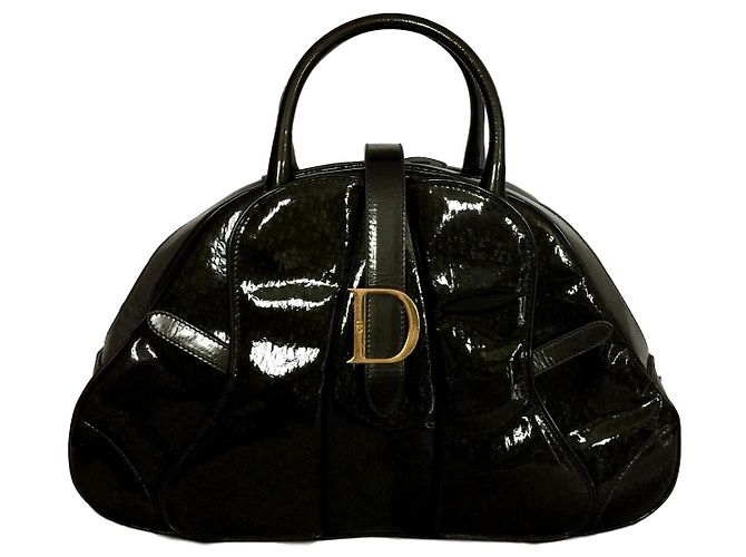 Bolso Dior Saddle en charol caqui