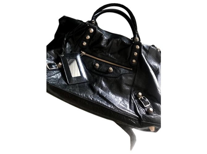 First Balenciaga Work Giant Schwarz Lammfell  ref.147444