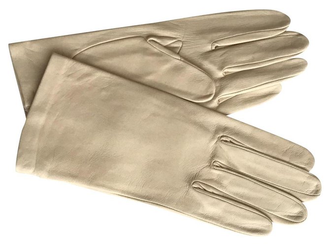 Agnelle Gloves Pink Leather  ref.147472