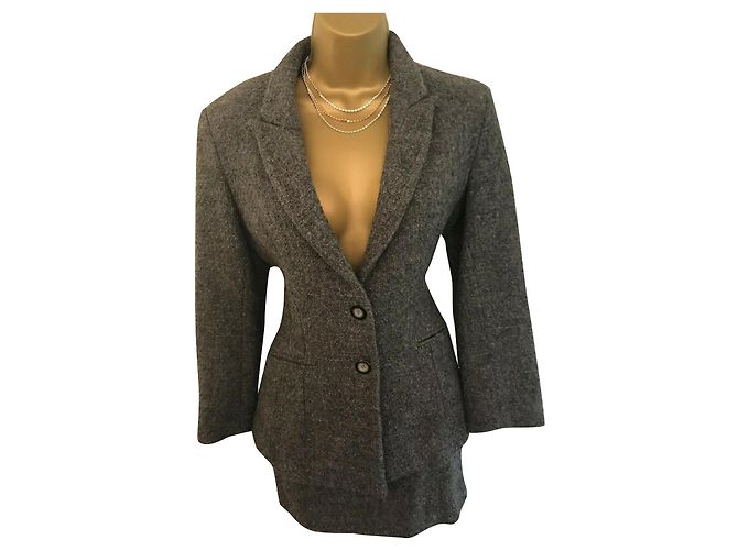 Jigsaw Falda elegante Gris