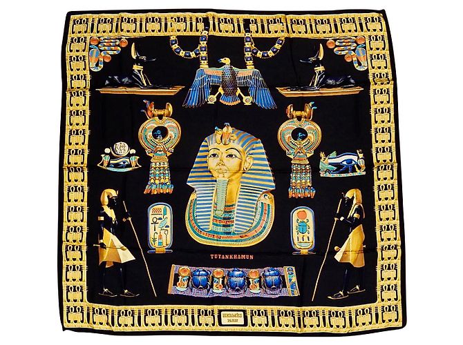 Hermès Tutankhamon Multicolore Seta