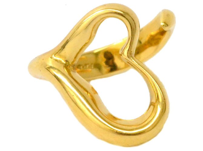 Tiffany & Co TIFFANY Y COMPAÑIA. Anillo de corazon abierto Dorado Oro amarillo  ref.147755