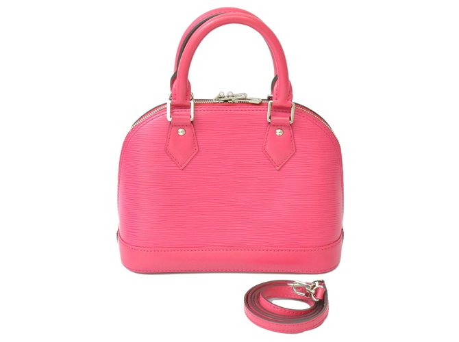 Louis Vuitton Alma BB Pink Leder  ref.148226