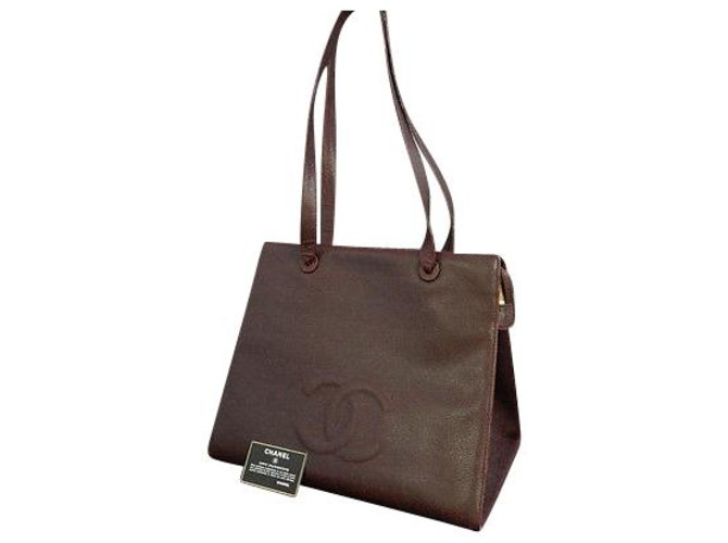 Chanel Vintage Shoulder Bag Red Leather  ref.148228