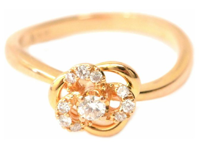 Autre Marque Vendome Aoyama Diamond Ring Golden Pink gold  ref.148352