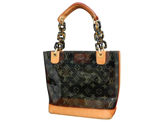 Louis Vuitton Durchsichtiges Vinyl Braun Kunststoff  ref.148370