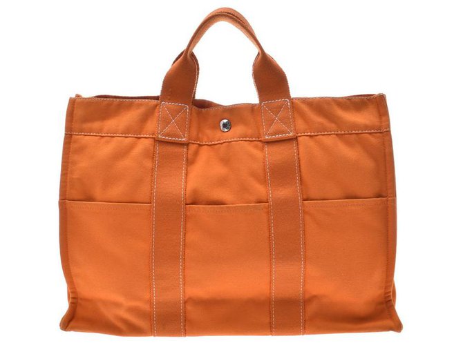 Hermès Deauville MM Orange Cloth  ref.148590