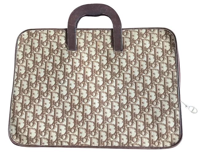 Diorama Pochette Dior Marron en Toile