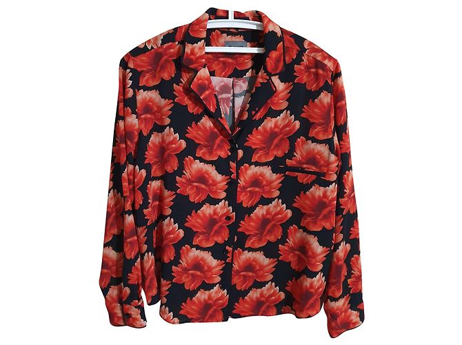 Autre Marque Camicia floreale Sand arancione Multicolore